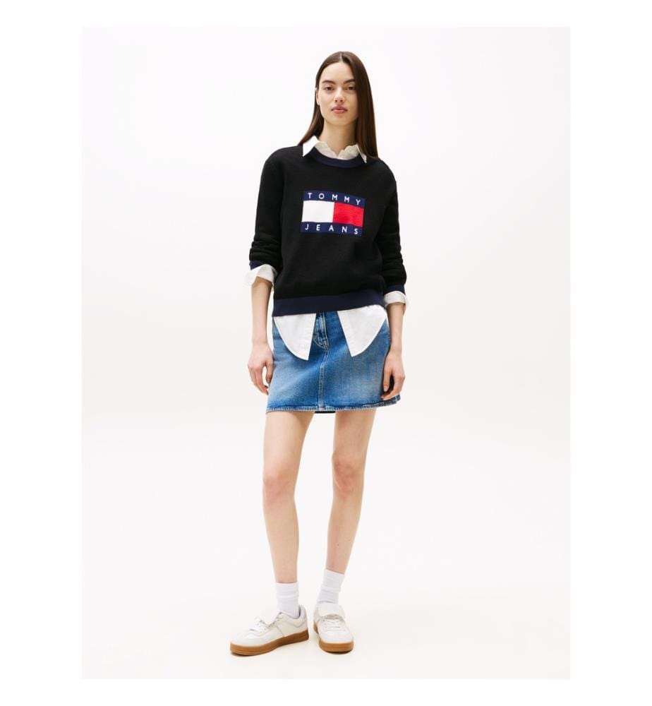 Round-neck sweater - Black