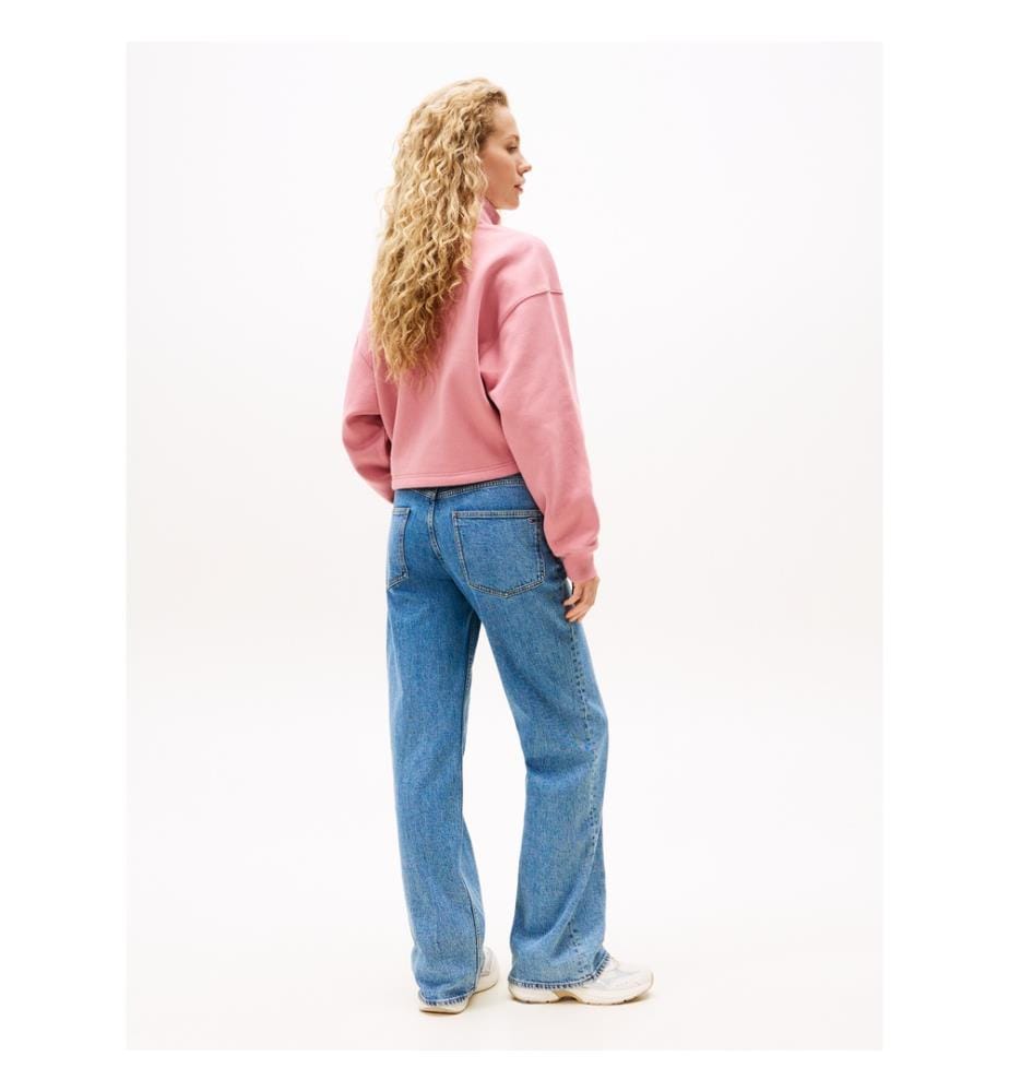 Pull zippé 1/4 cropped – Rose