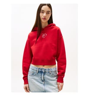 Short hoodie - Sapphire Red