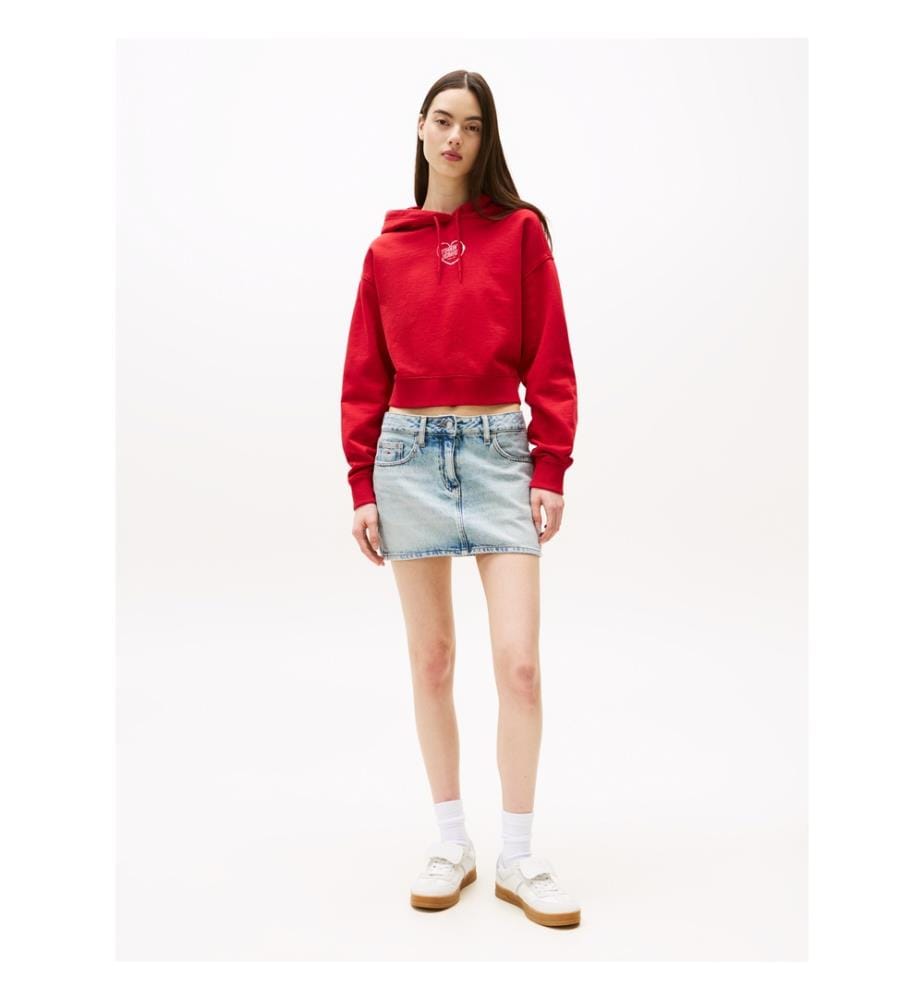 Short hoodie - Sapphire Red
