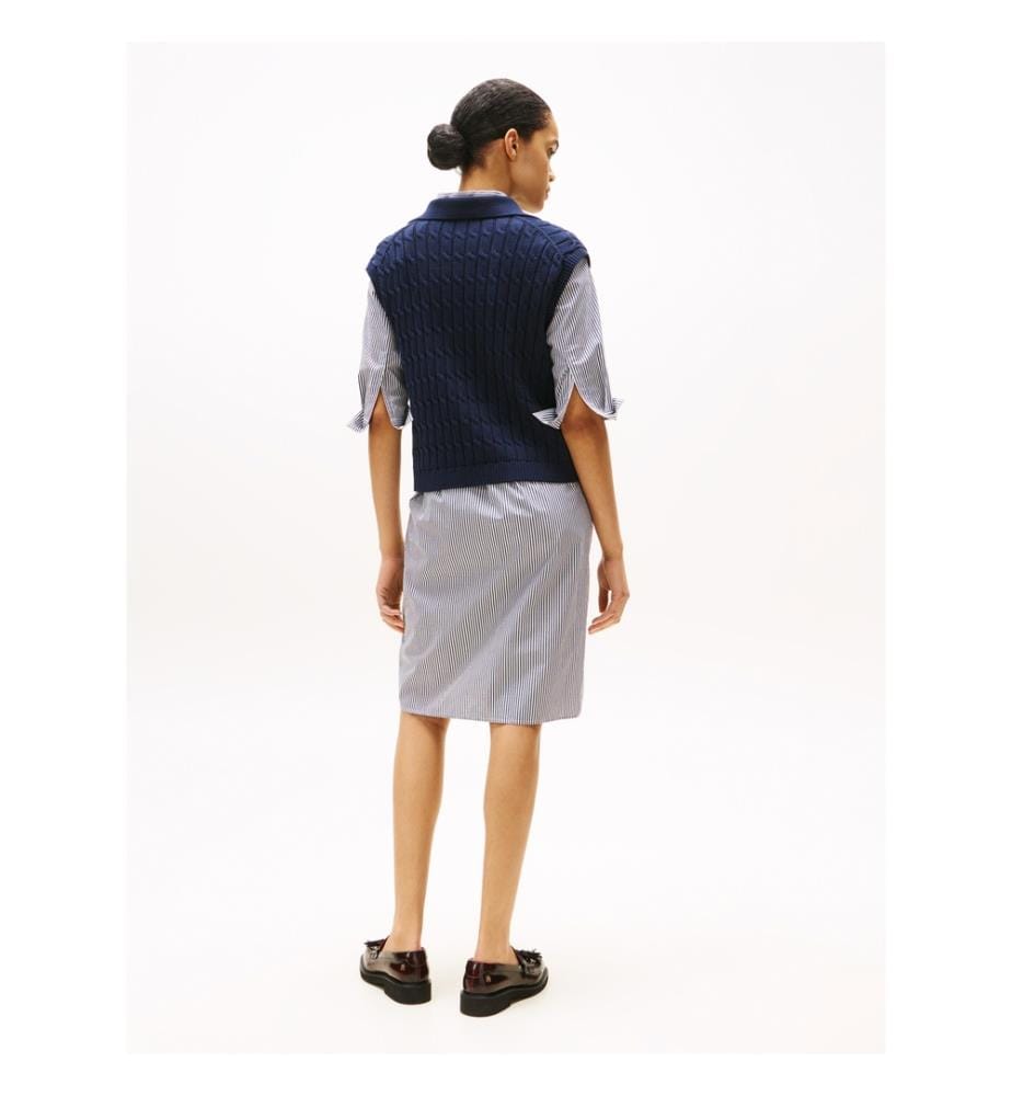 Sleeveless sweater - Dark navy blue