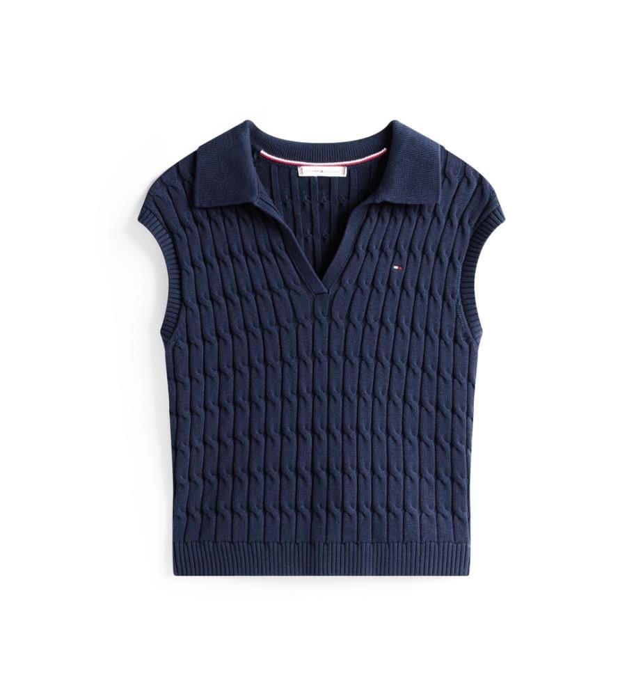 Sleeveless sweater - Dark navy blue