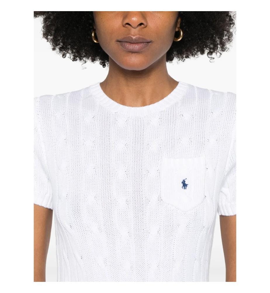 Short-sleeved T-shirt jumper - White