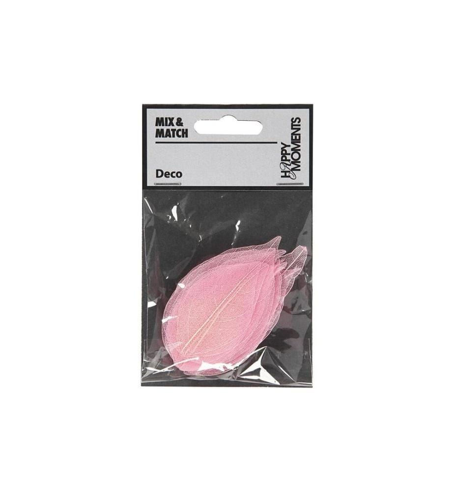 CREATIV COMPANY - Papierdekoration Laubblätter, Rosa, 20 Stück