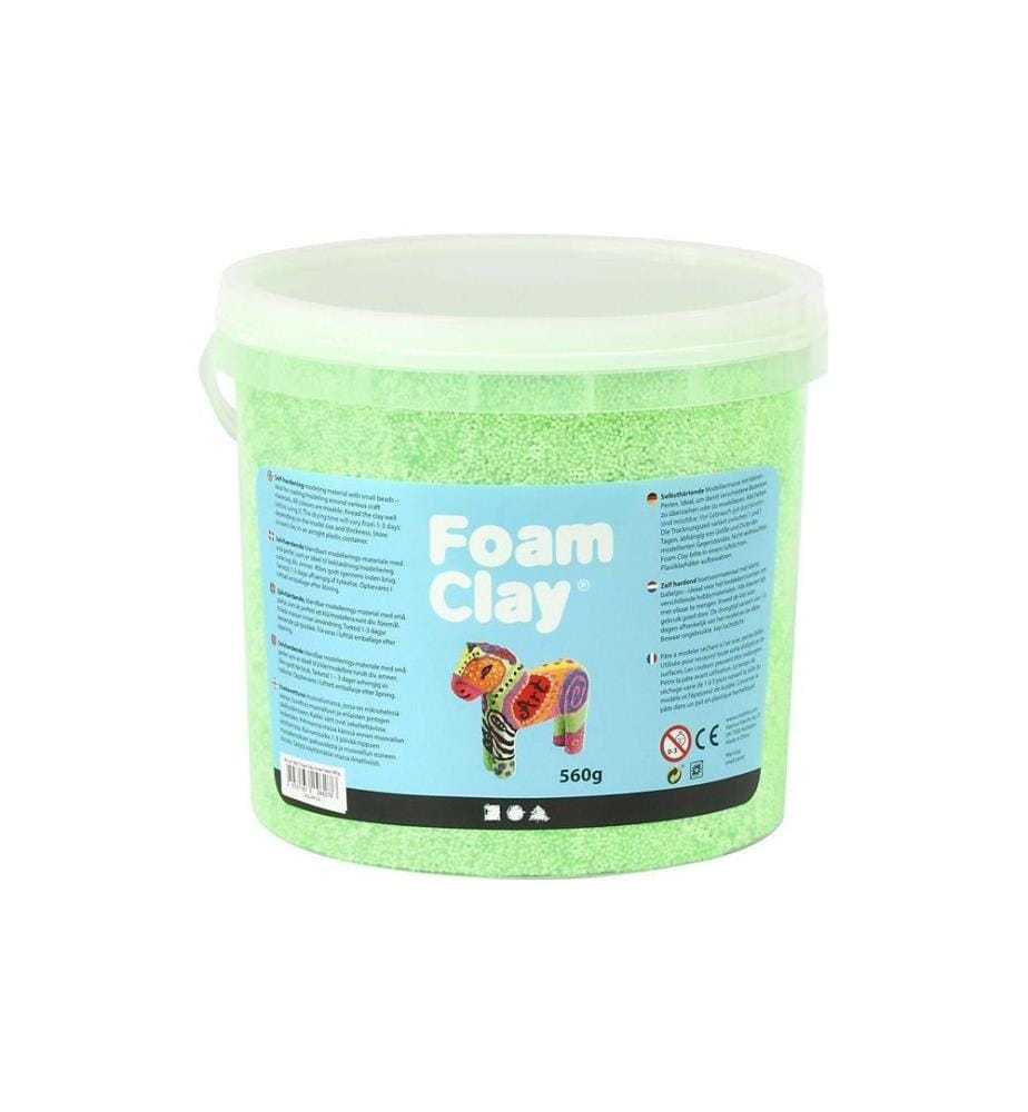 CREATIV COMPANY - Matière à modeler Foam Clay Vert néon 560g