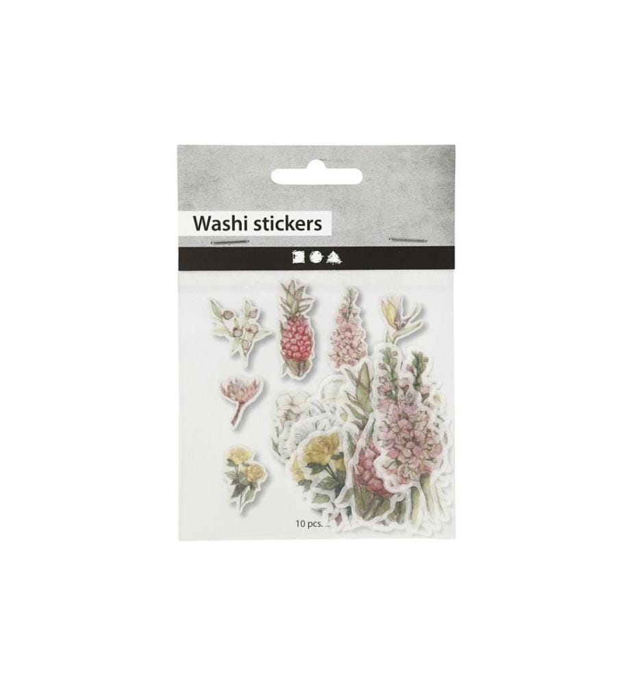 CREATIV COMPANY - Motivsticker Blumen 30 Stück