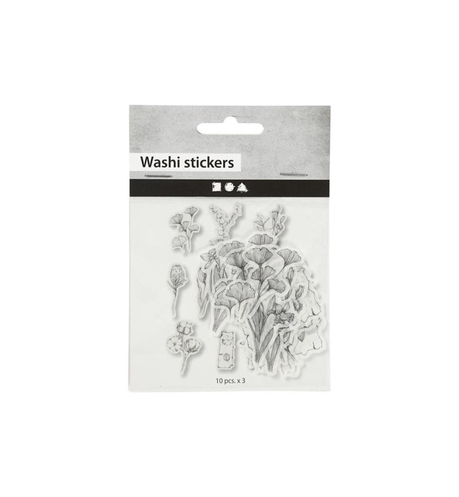 CREATIV COMPANY - Motivsticker Blumen 30 Stück