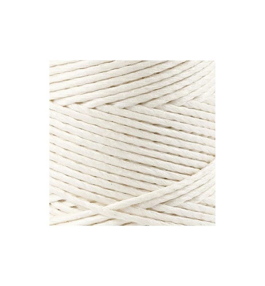 CREATIV COMPANY - Bambus Kordel 1 mm, 65 m Weiss