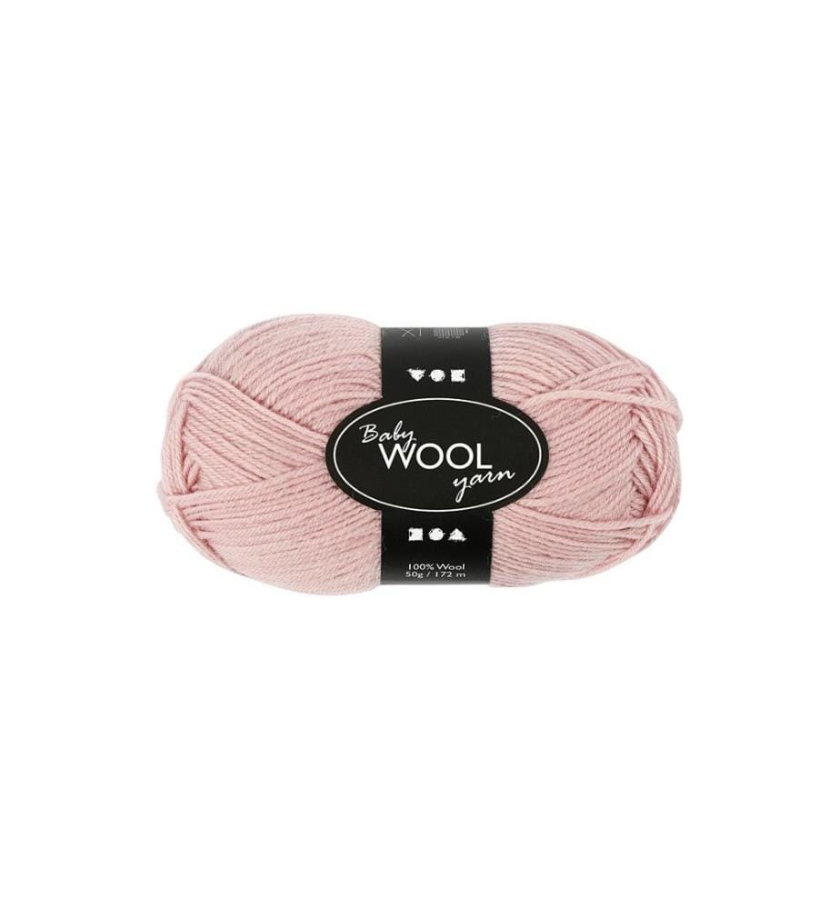 CREATIV COMPANY - Wolle Babygarn Merino 50 g 14/4 Rosa