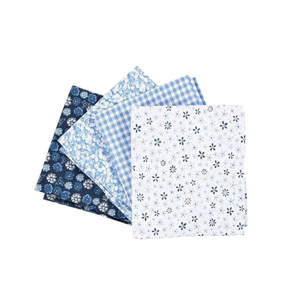 CREATIV COMPANY - Stoff Fabric 4-teilig, 45 cm  55 cm