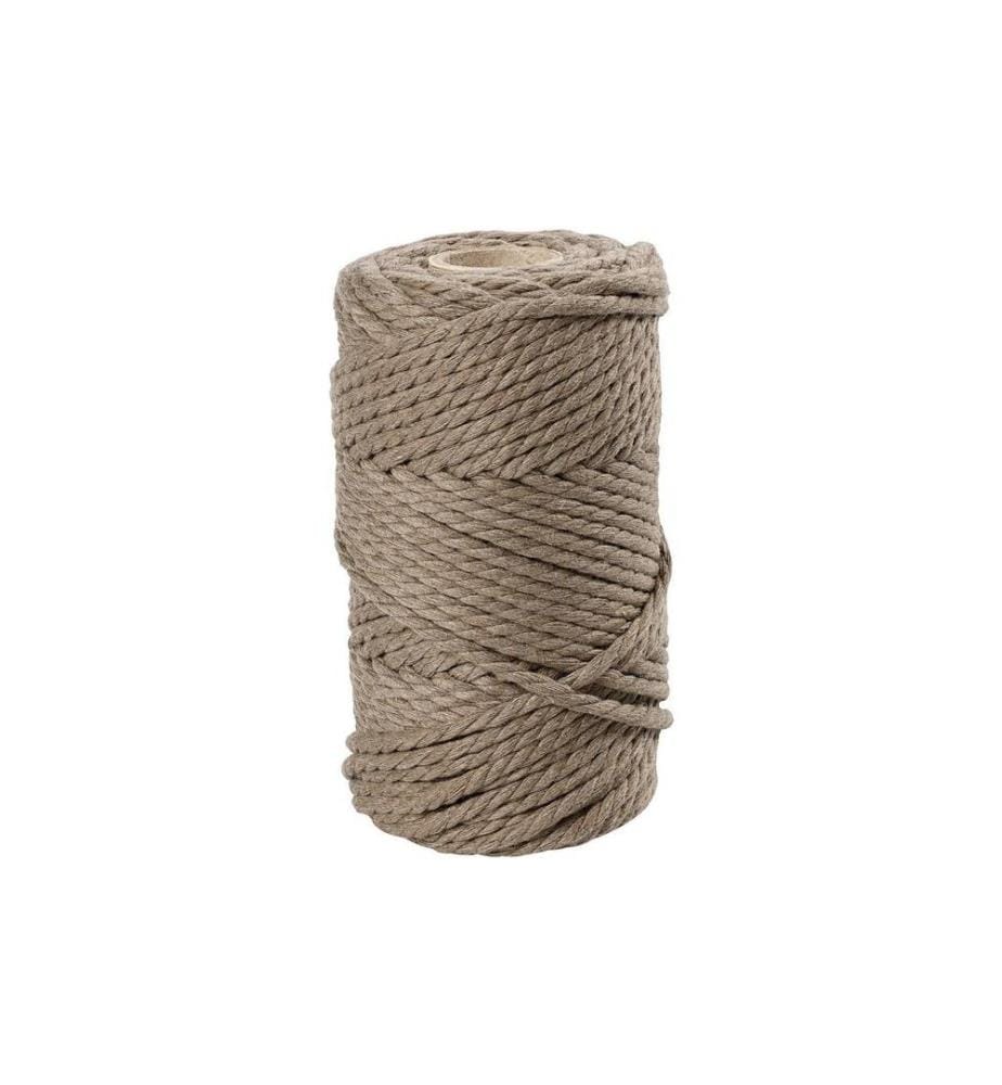 CREATIV COMPANY - Fil de coton Corde à macramé 330 g, Brun clair