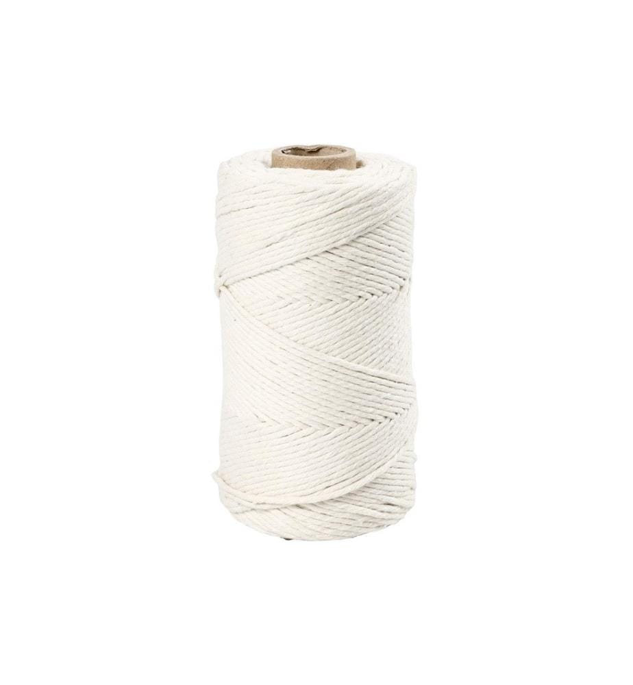CREATIV COMPANY - Baumwollgarn Makramé 330 g, Weiss