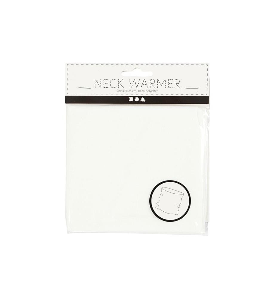 CREATIV COMPANY - Écharpe tubulaire Polyesther flex, 1 Pièce/s, Blanc