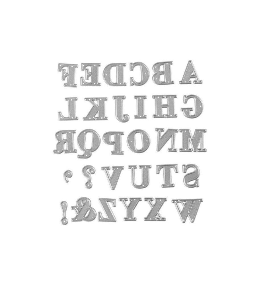 CREATIV COMPANY - Stanzschablone 2 x 1.5 - 2.5 cm, Alphabet