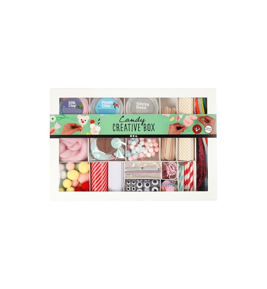 CREATIV COMPANY - Bastelset Kreativbox Candy 16-teilig
