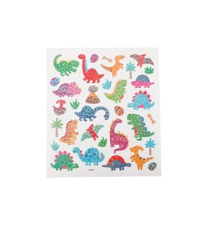 CREATIV COMPANY - Glitzersticker 15 x 16.5 cm 1 Blatt, Dinosaurier