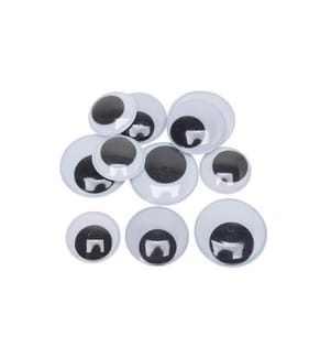 CREATIV COMPANY - Wackelaugen  300 Stück, 30 + 35 + 40 mm
