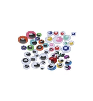 CREATIV COMPANY - Wackelaugen  500 Stück, 9.5 - 19 mm