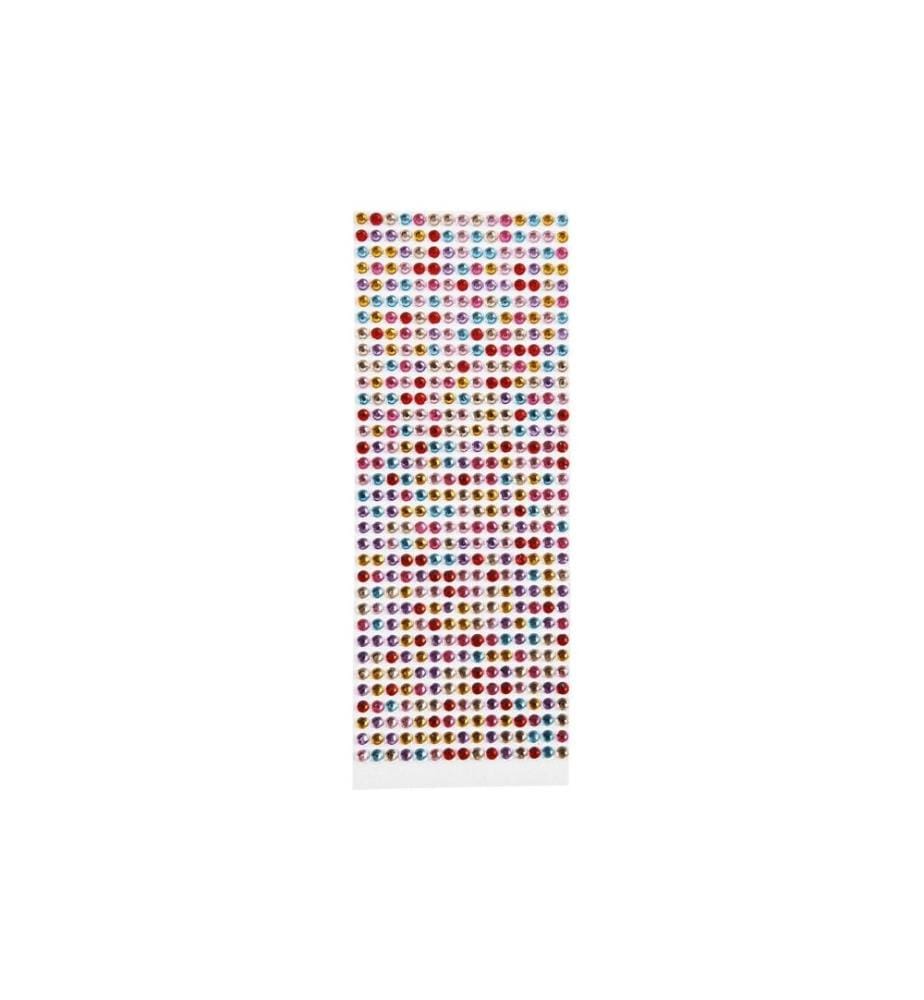 CREATIV COMPANY - Schmucksteine Selbstklebend 10 Blatt, Mehrfarbig