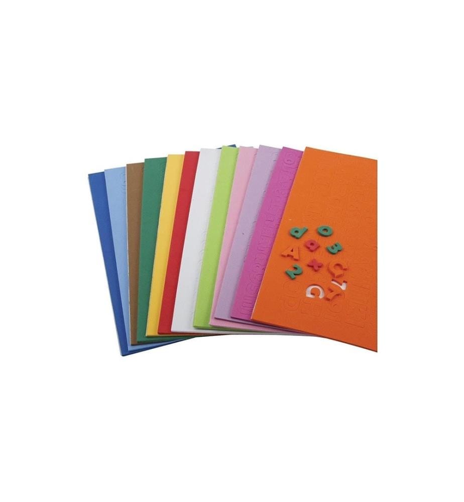 CREATIV COMPANY - Set de caoutchouc mousse 20 mm 24 pièces, Multicolore
