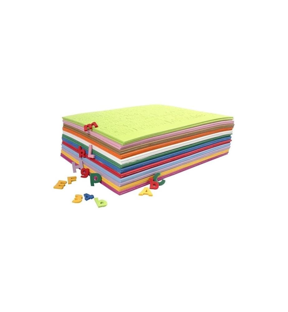 CREATIV COMPANY - Set de caoutchouc mousse 20 mm 24 pièces, Multicolore