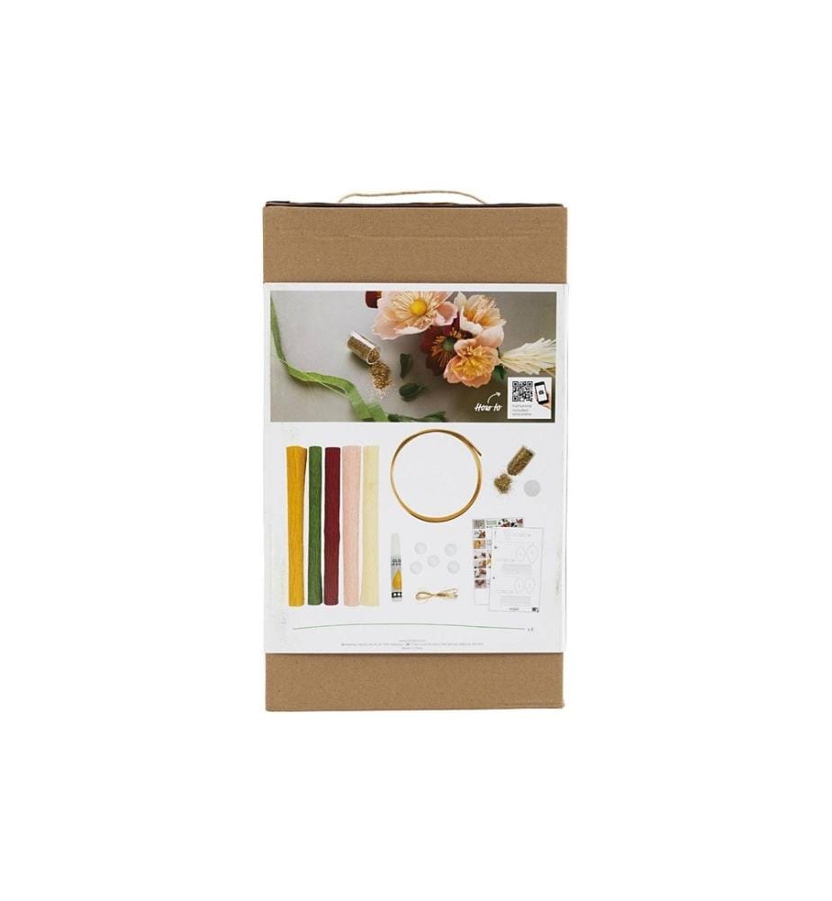 CREATIV COMPANY - Bastelset Krepppapier-Set Strohkranz