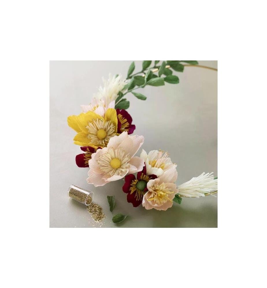 CREATIV COMPANY - Bastelset Krepppapier-Set Strohkranz