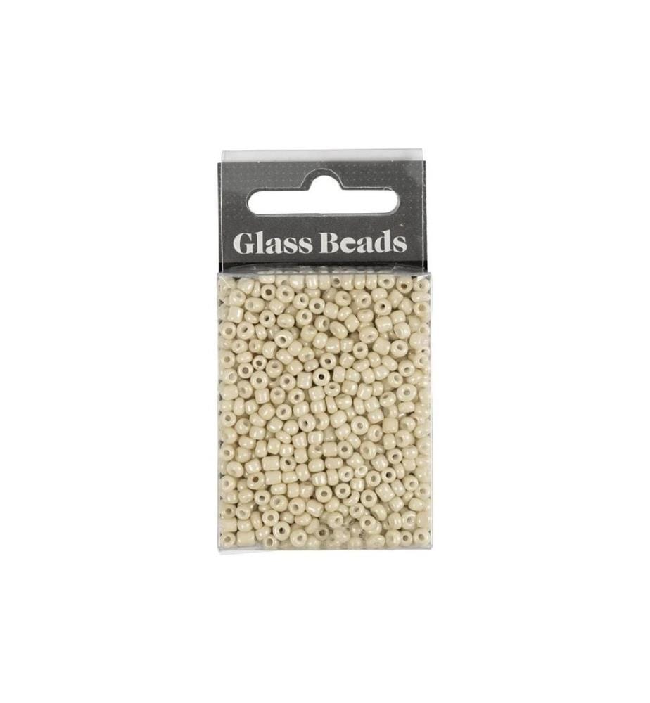 CREATIV COMPANY - Perles de rocaille Perles de verre Crème
