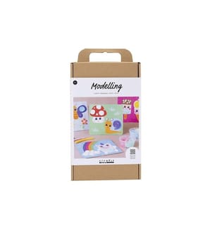 CREATIV COMPANY - Bastelset Modellieren Foam/Silk Clay, Dekoplatte
