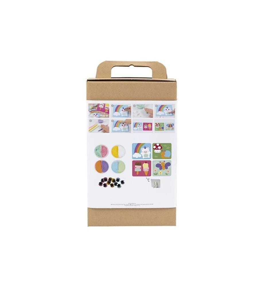 CREATIV COMPANY - Bastelset Modellieren Foam/Silk Clay, Dekoplatte