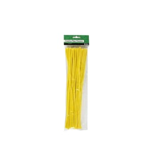 CREATIV COMPANY - Fil-chenille 6 mm 50 pièces, Jaune