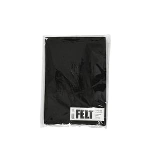 CREATIV COMPANY - Feutre de bricolage 1.5 - 2 mm, A4, 10 feuilles, Noir