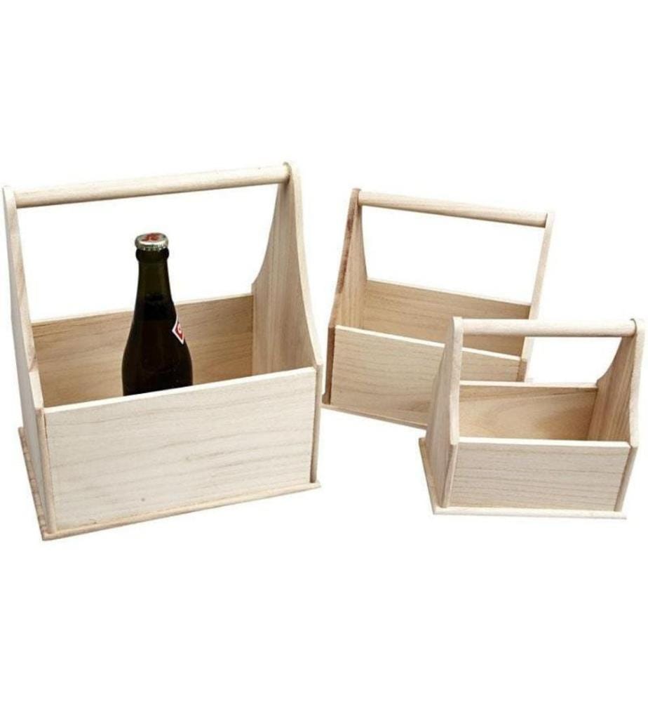 CREATIV COMPANY - Article en bois Porte-bouteilles 3 Pièce/s