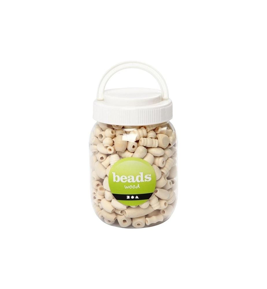 CREATIV COMPANY - Holzperlen Nature, 400 ml