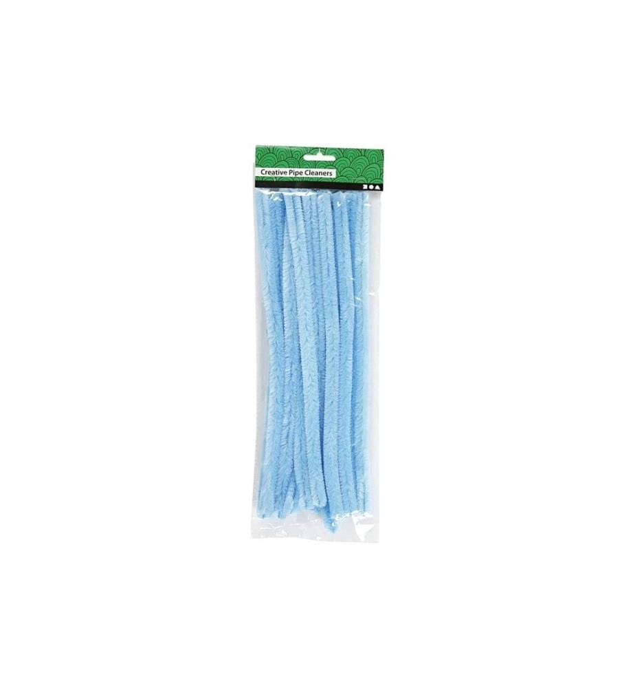 CREATIV COMPANY - Chenilledraht 15 mm, 15 Stück, Blau