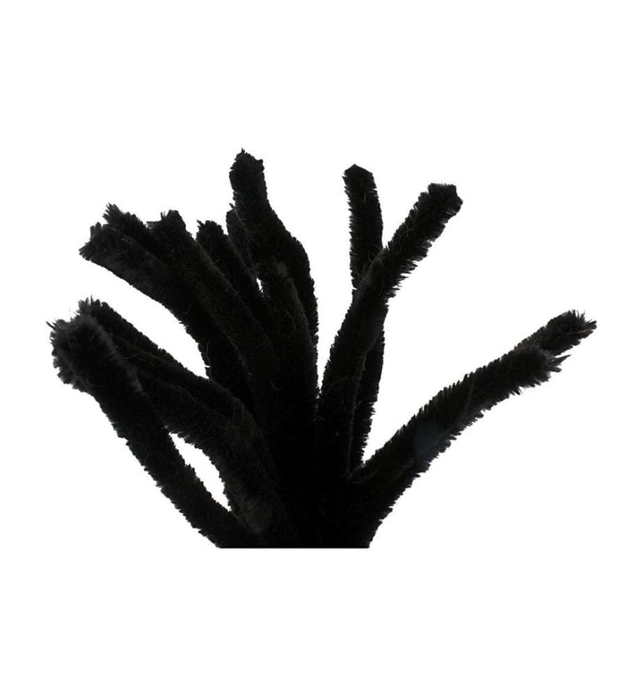 CREATIV COMPANY - Chenilledraht 15 mm, 15 Stück, Schwarz