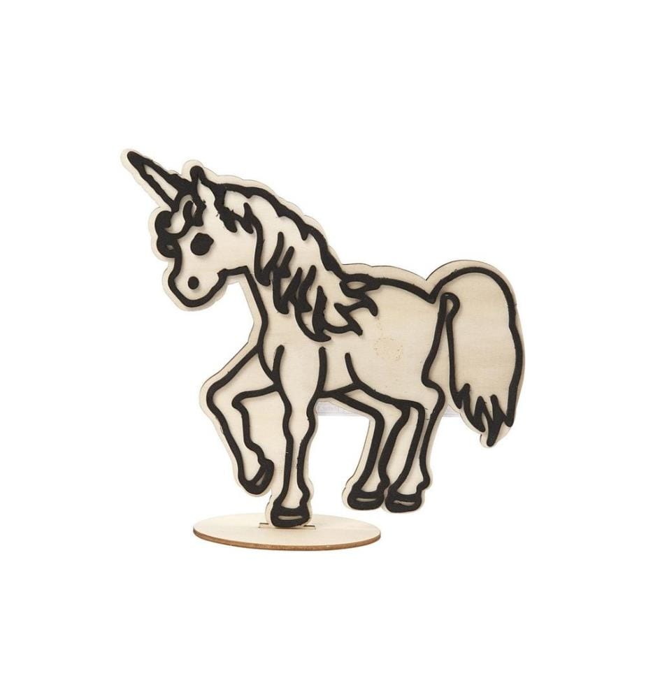 CREATIV COMPANY - Article en bois Licorne 19 cm
