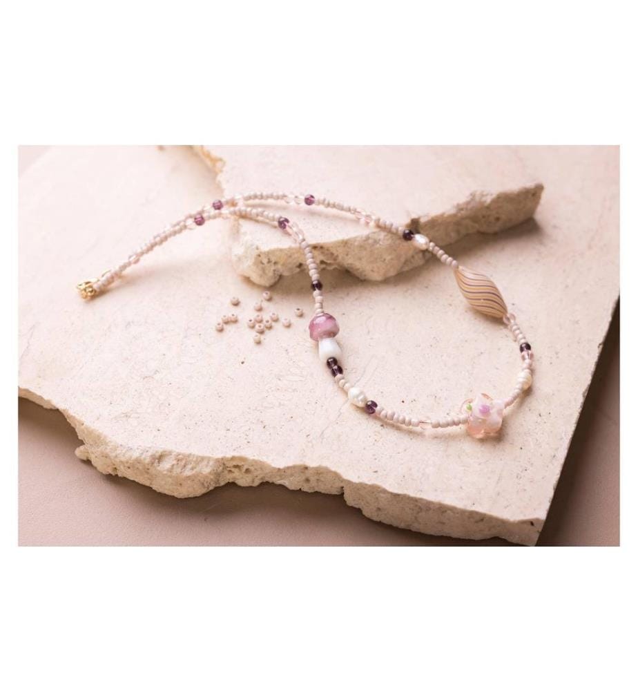 CREATIV COMPANY - Schmuck Bastelset Halskette Rosétöne
