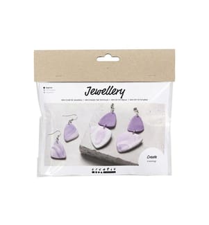 CREATIV COMPANY - Kits de bricolage pour bijoux Boucles d'oreilles marbrées Violet clair