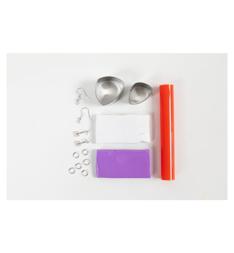 CREATIV COMPANY - Kits de bricolage pour bijoux Boucles d'oreilles marbrées Violet clair