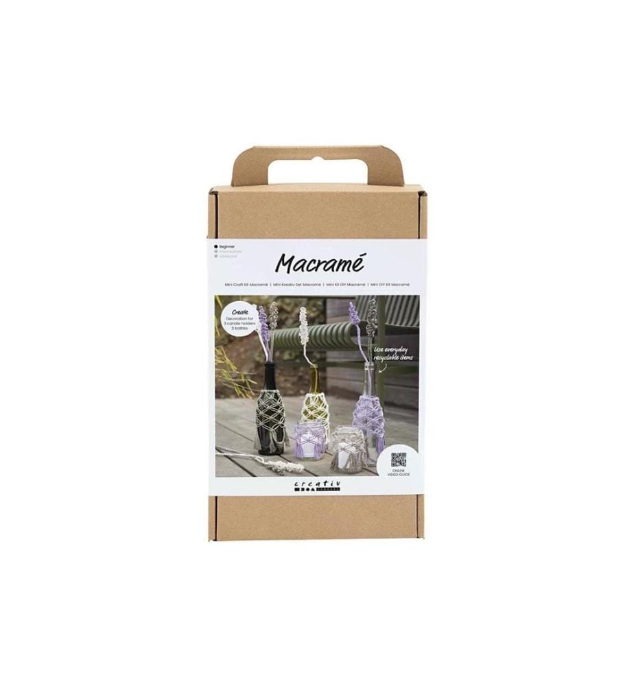 CREATIV COMPANY - Bastelset Macramé Glasdeko