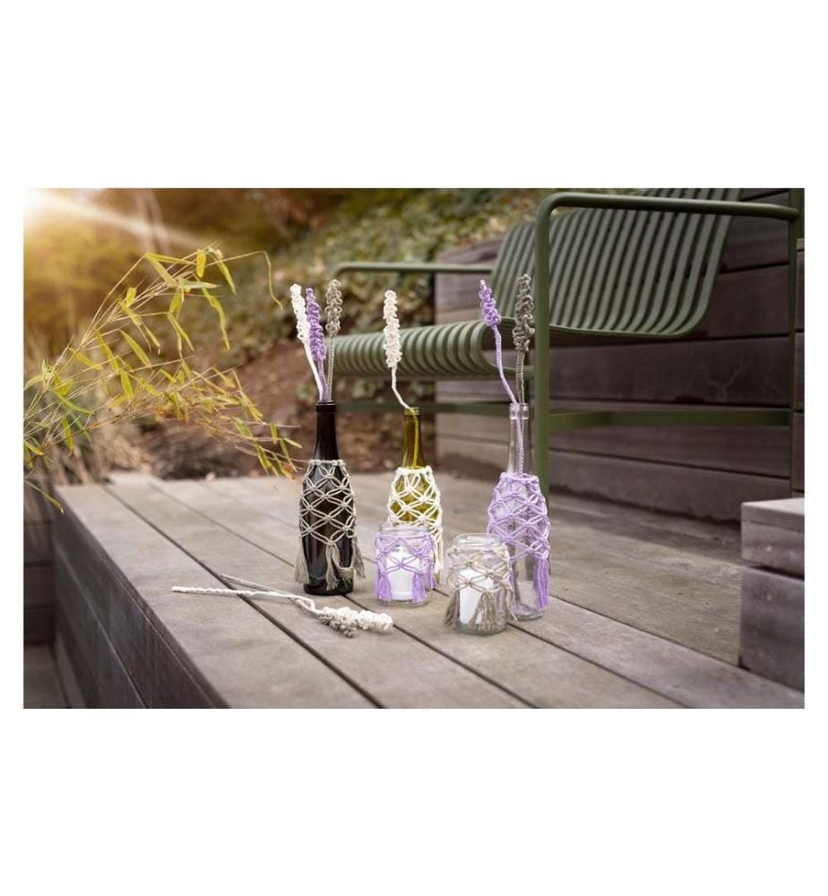 CREATIV COMPANY - Bastelset Macramé Glasdeko