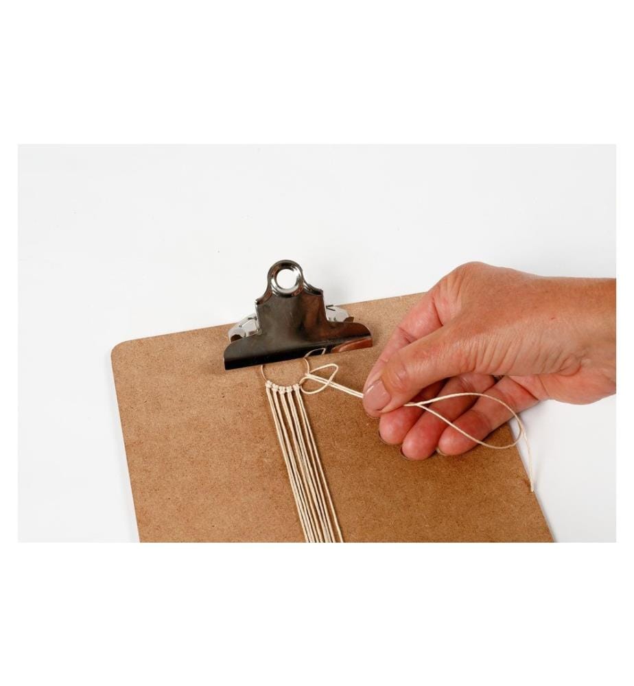 CREATIV COMPANY - Kits de bricolage Boucles d'oreilles en macramé Noir/marron olive/beige