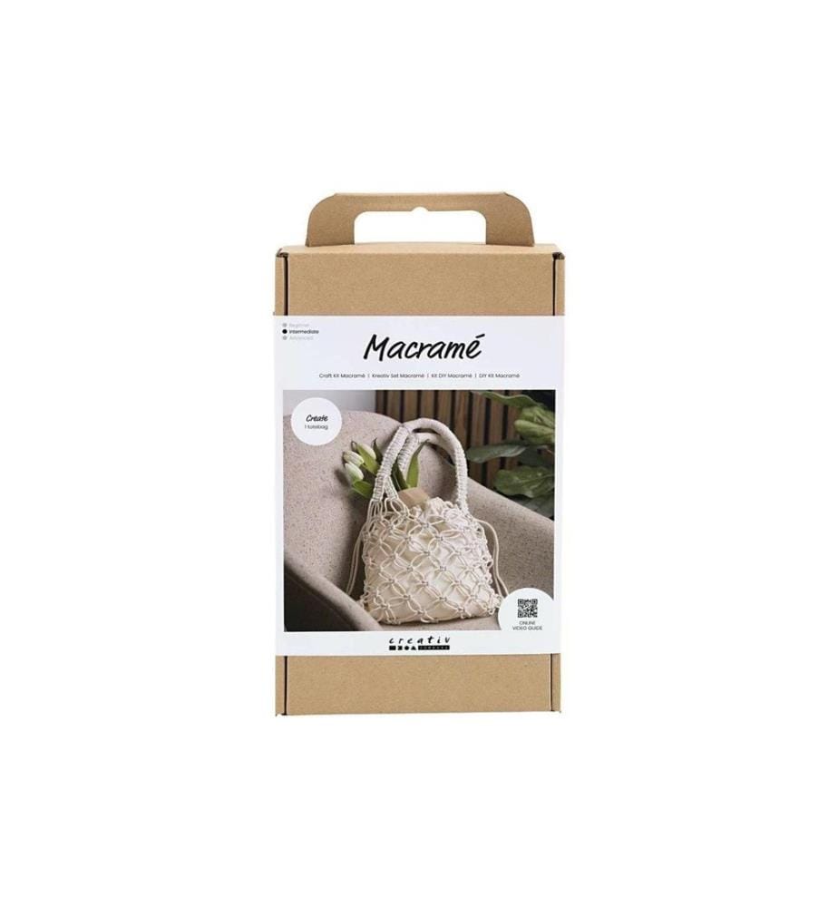 CREATIV COMPANY - Bastelset Macramé Tasche Weiss