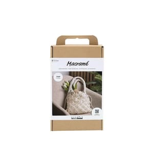CREATIV COMPANY - Bastelset Macramé Tasche Weiss