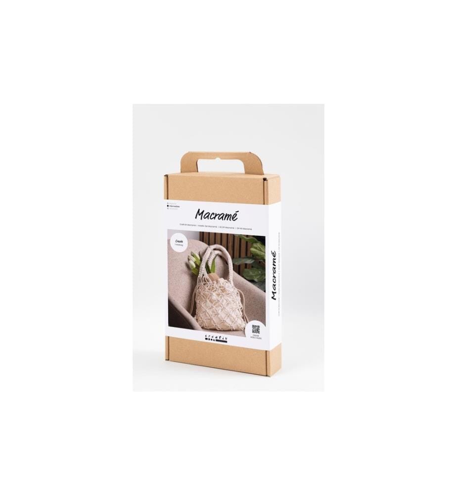 CREATIV COMPANY - Bastelset Macramé Tasche Weiss