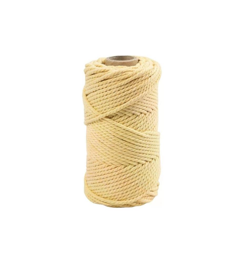 CREATIV COMPANY - Baumwollgarn Makramee Rope 330 g Hellgelb