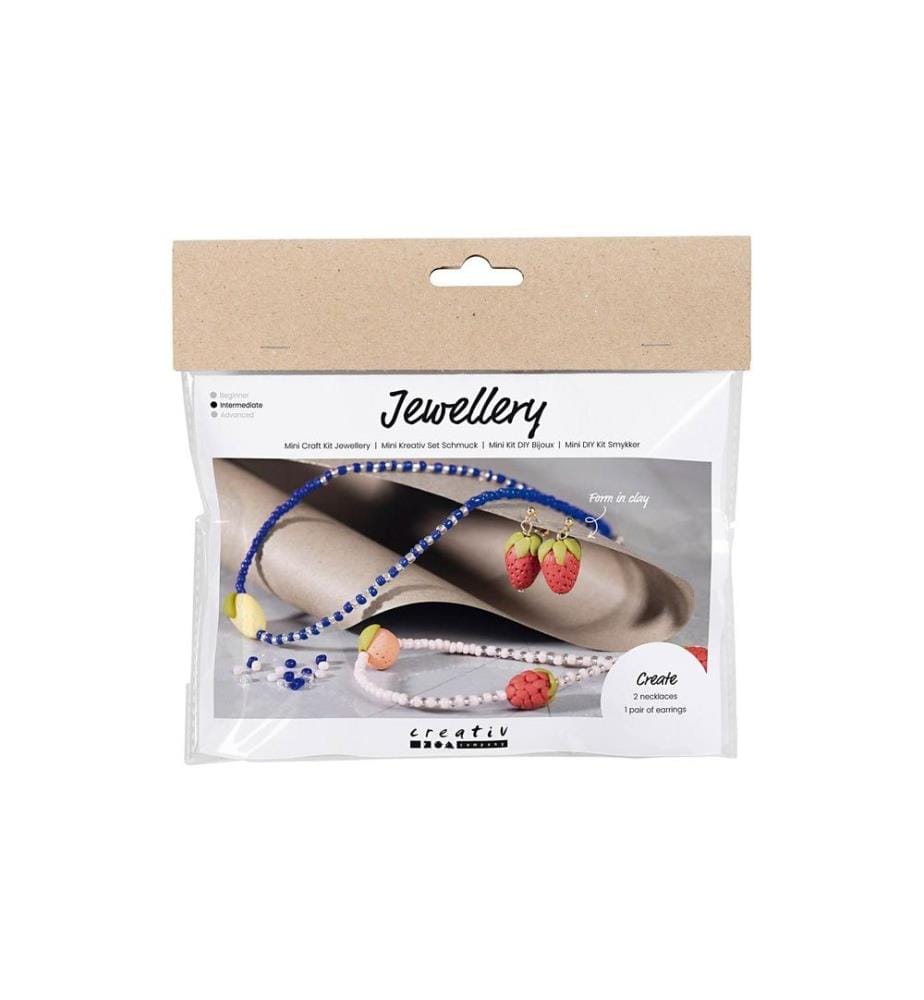 CREATIV COMPANY - Schmuck Bastelset Halsketten und Ohrringe Früchte