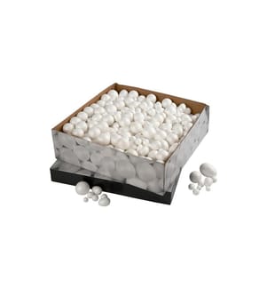 CREATIV COMPANY - Styropor-Kugeln Weiss, 550 Stück