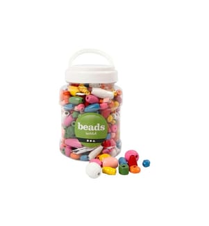 CREATIV COMPANY - Holzperlen Sortierte Farben, 400 ml